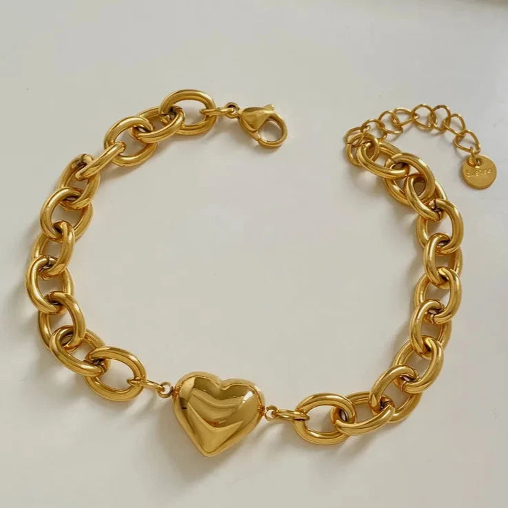 Pulsera Con Corazón, Cadena