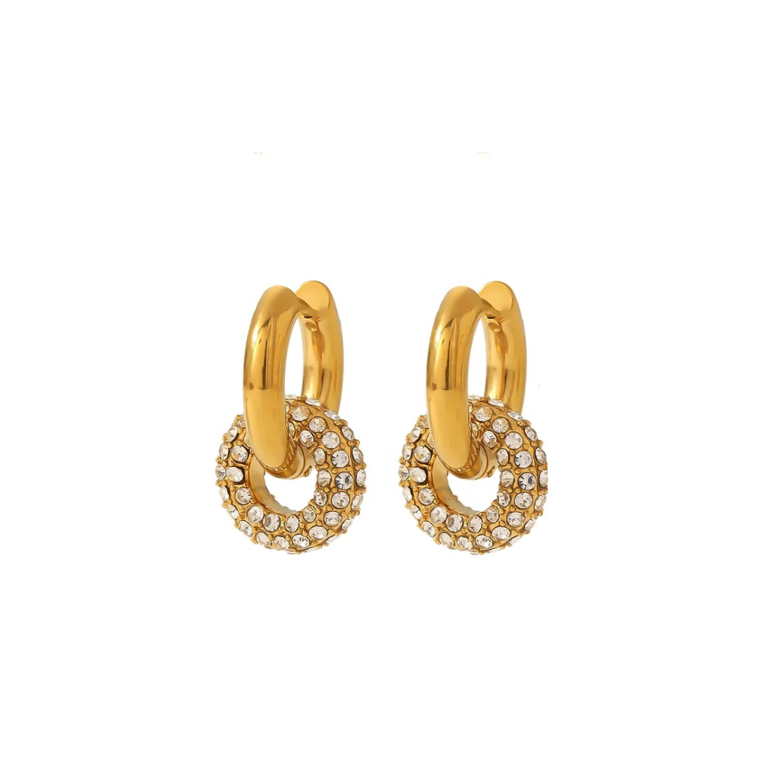 aretes con diamantes